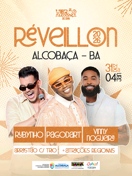 Alcobaça se prepara para um Réveillon 2026 com shows e arrastão na orla