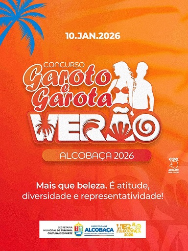 Concurso Garoto e Garota Verão Alcobaça 2026 abre inscrições e celebra diversidade