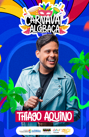 Thiago Aquino confirmado no Carnaval de Alcobaça 2026