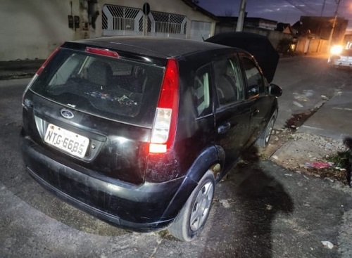 Polícia Militar recupera veículo com restrição de furto em Teixeira de Freitas