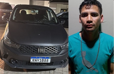 Indígena conhecido como “Gato Seco” é preso com veículo roubado e clonado na zona rural de Prado