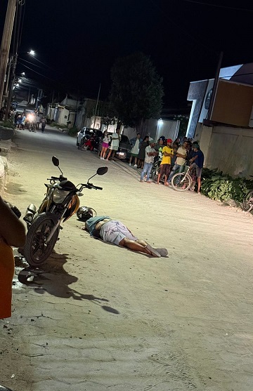 Homem é executado a tiros no Kaikan Sul; moto de mototáxi ao lado do corpo intriga investigadores