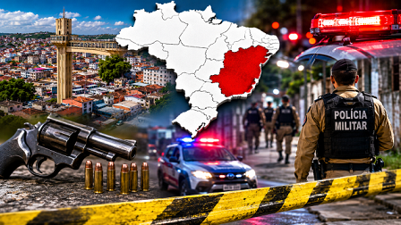 Bahia concentra seis das dez cidades mais violentas do Brasil, aponta Atlas da Violência 2026