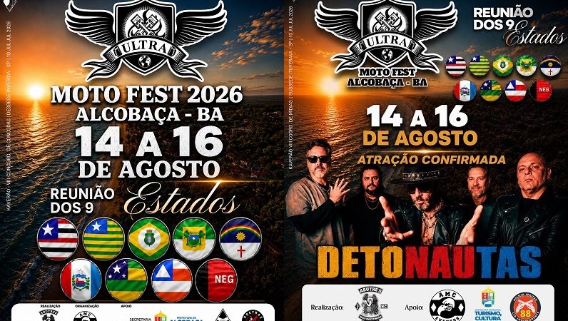 Detonautas é a primeira atração confirmada do Ultra Moto Fest Alcobaça 2026