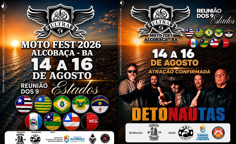 Detonautas é a primeira atração confirmada do Ultra Moto Fest Alcobaça 2026