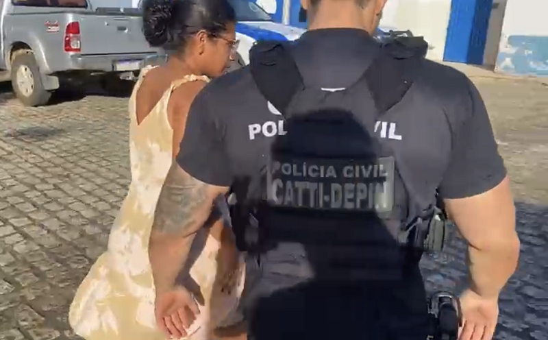Andressa Batista Dutra Rodrigues é presa no Kaikan Sul por crime de extorsão mediante sequestro ocorrido em Montanha/ES