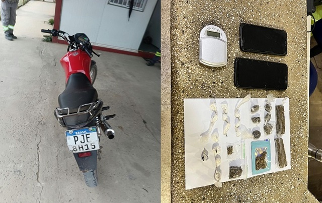 PM prende dupla suspeita por tráfico de drogas no Residencial Castelinho, em Teixeira de Freitas