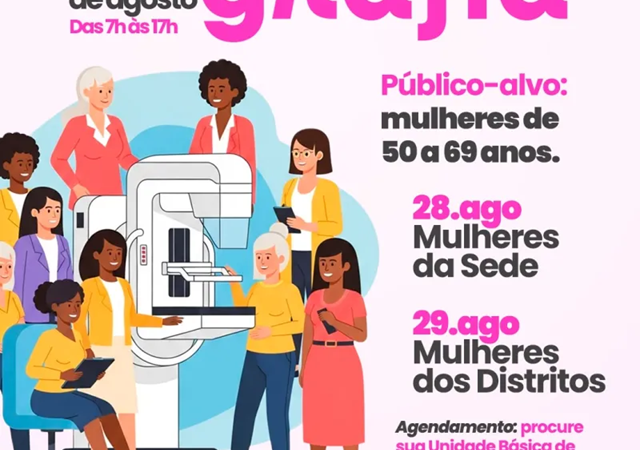 Alcobaça promove mutirão de mamografia para mulheres de 50 a 69 anos