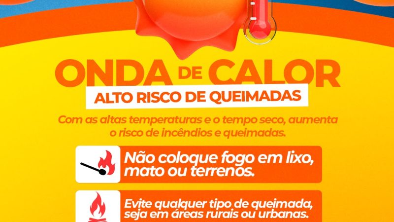 Alcobaça alerta população para onda de calor e reforça prevenção contra queimadas e incêndios