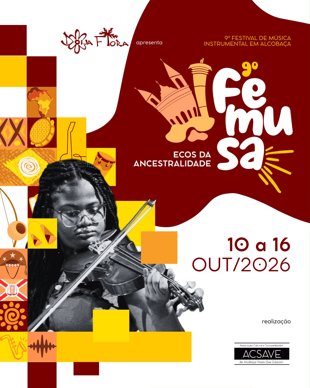 Alcobaça recebe o 9º Festival de Música Instrumental com o tema “Ecos da Ancestralidade”