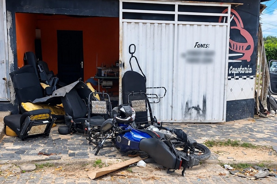 Dois homens são baleados e presos após perseguição da PM e queda de moto no Pequi